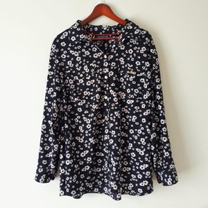Jones New York Floral Blouse Size 3X